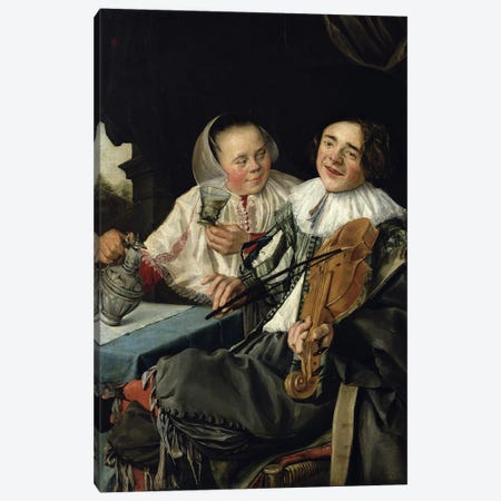 Merry Company, 1630 Canvas Print #BMN7611} by Judith Leyster Canvas Print