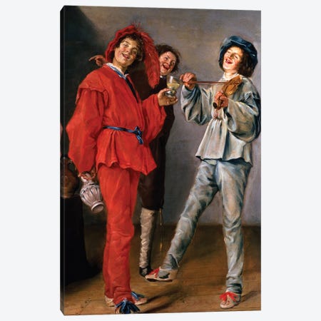 Three Boys Merry-Making, c.1629 Canvas Print #BMN7615} by Judith Leyster Canvas Art