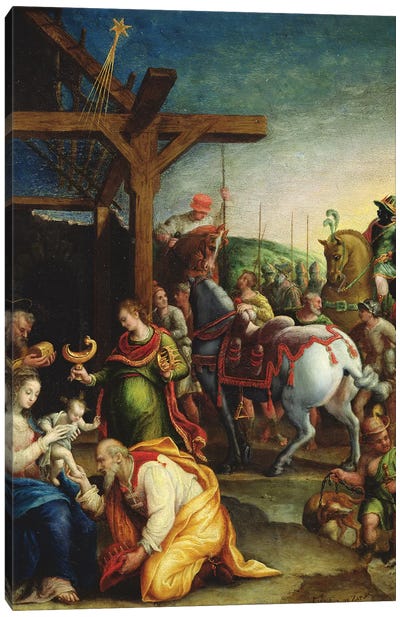 The Adoration Of The Magi, c.1570-99 Canvas Art Print