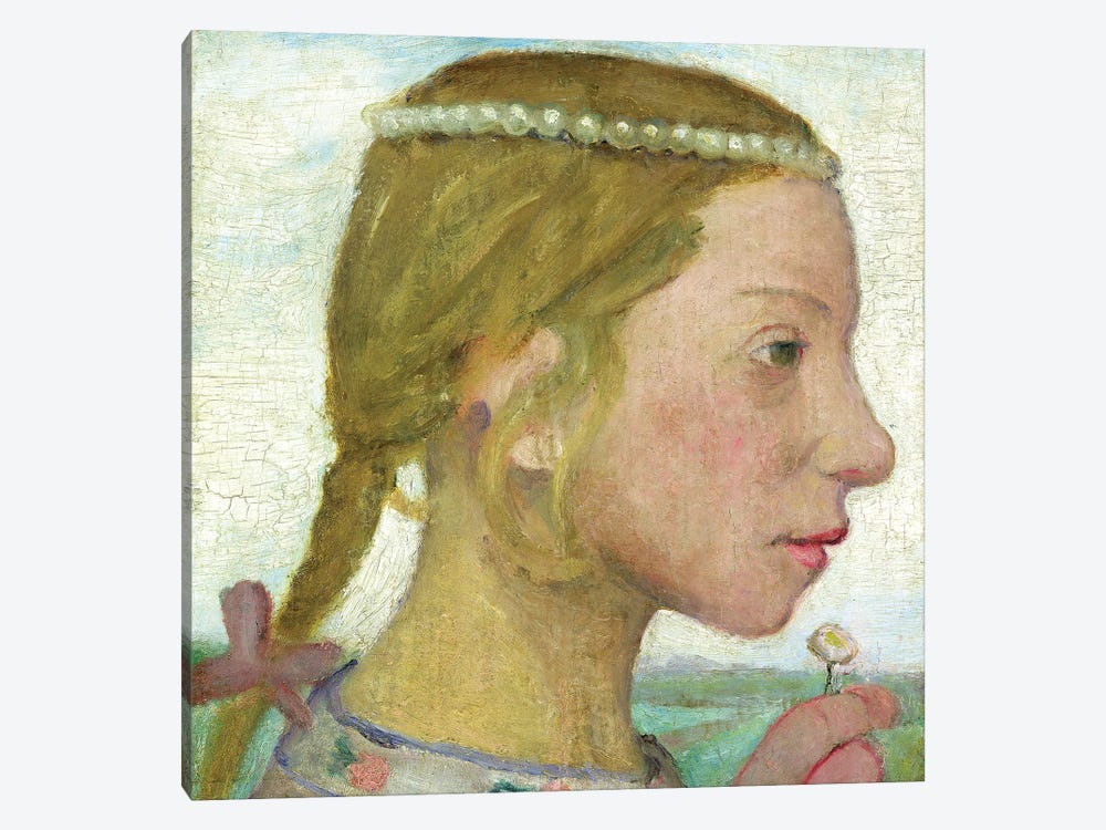 A Young Girl 1-piece Canvas Art Print