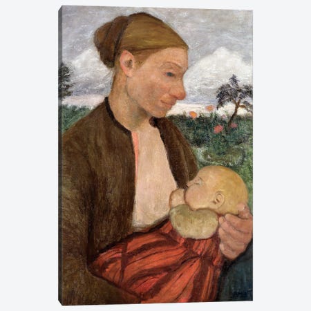 Mother And Child, 1903 Canvas Print #BMN7644} by Paula Modersohn-Becker Art Print
