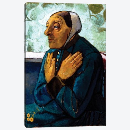 Old Peasant Woman, c.1905 Canvas Print #BMN7646} by Paula Modersohn-Becker Canvas Print