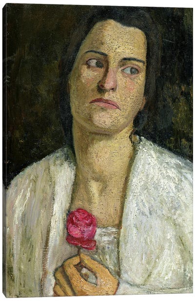 The Sculptress Clara Rilke-Westhoff, 1905 Canvas Art Print - Paula Modersohn-Becker