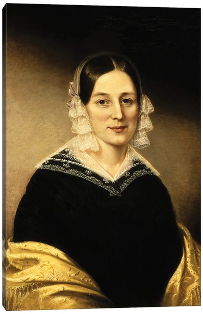 Portrait Of Mrs. William Crane, c.1840 Canvas Art Print