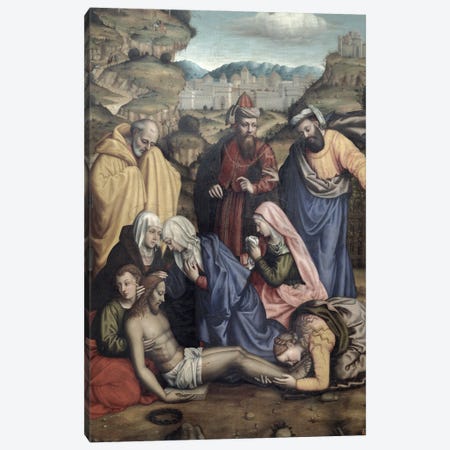 Lamentation, 1550 Canvas Print #BMN7657} by Sister Plautilla Nelli Canvas Artwork