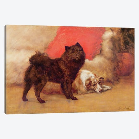 The Red Cushion Canvas Print #BMN765} by Maud Earl Canvas Wall Art