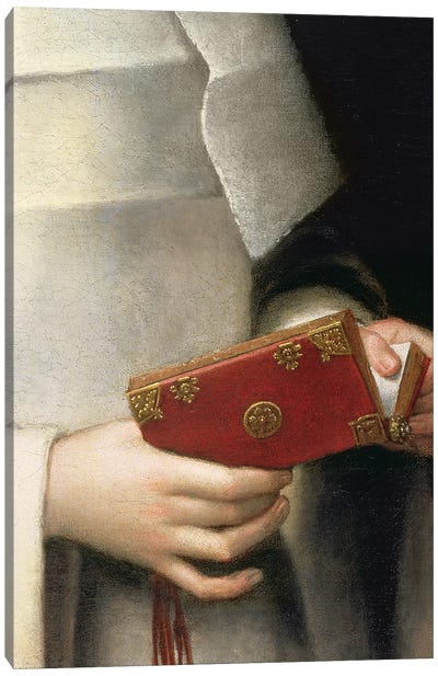 Detail Of The Prayer Book II, Portrait Of The Artist's Sister In The Garb Of A Nun Canvas Art Print
