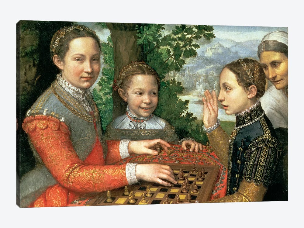 The Chess Game by Sofonisba Anguissola - 2 images - Art Renewal Center