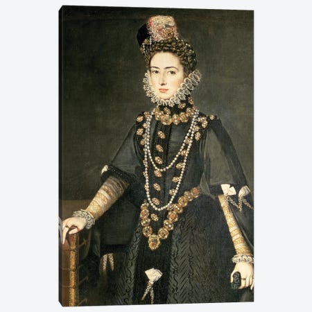 Infanta Catalina Micaela, Duchess Of Savoy, Daughter Of Philip II Of Spain And Isabella Of Valois, 1584 Canvas Print #BMN7666} by Sofonisba Anguissola Art Print