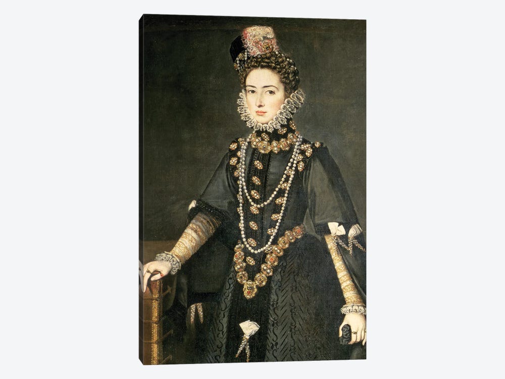 Infanta Catalina Micaela, Duchess Of Savoy, Daughter Of Philip II Of Spain And Isabella Of Valois, 1584 by Sofonisba Anguissola 1-piece Canvas Print