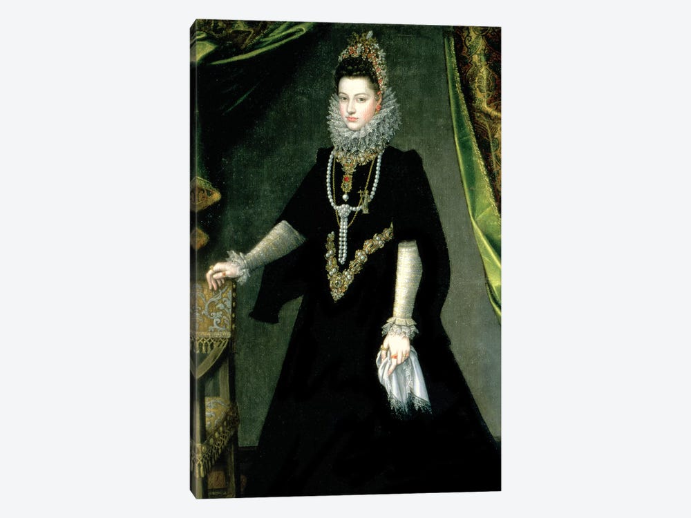 Infanta Isabella Clara Eugenia, Daughter Of King Philip II Of Spain And Isabella Of Valois, 1599 by Sofonisba Anguissola 1-piece Canvas Wall Art