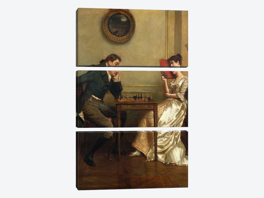 A Game of Chess 3-piece Canvas Art