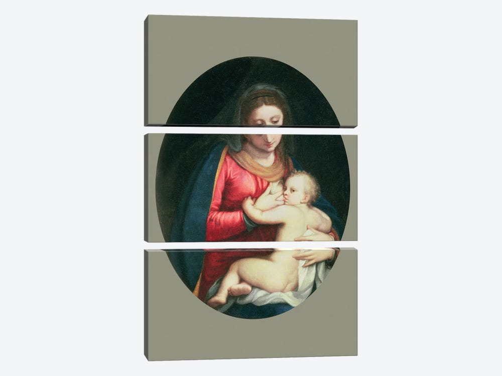 Madonna And Child, 1598 3-piece Canvas Artwork