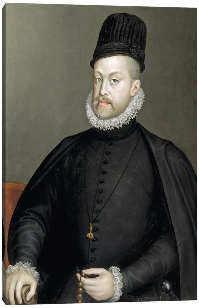 Philip II, 1573 (Final Restoration) Canvas Art Print