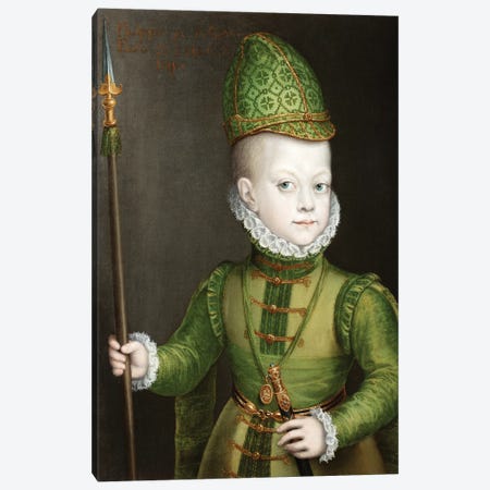 Portrait Of A Boy At The Spanish Court, c.1565-70 Canvas Print #BMN7675} by Sofonisba Anguissola Canvas Artwork