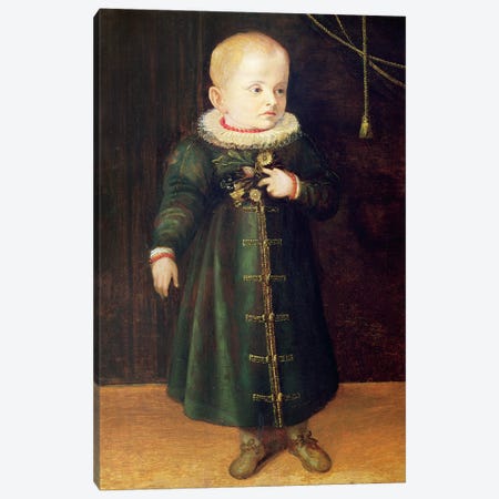 Portrait Of A Child (Emerald Outfit) Canvas Print #BMN7676} by Sofonisba Anguissola Canvas Art
