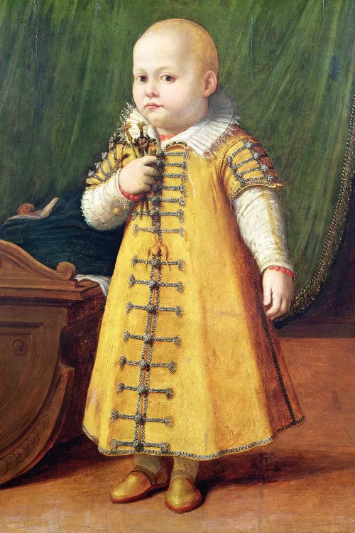 Portrait Of A Child (Golden Outfit)