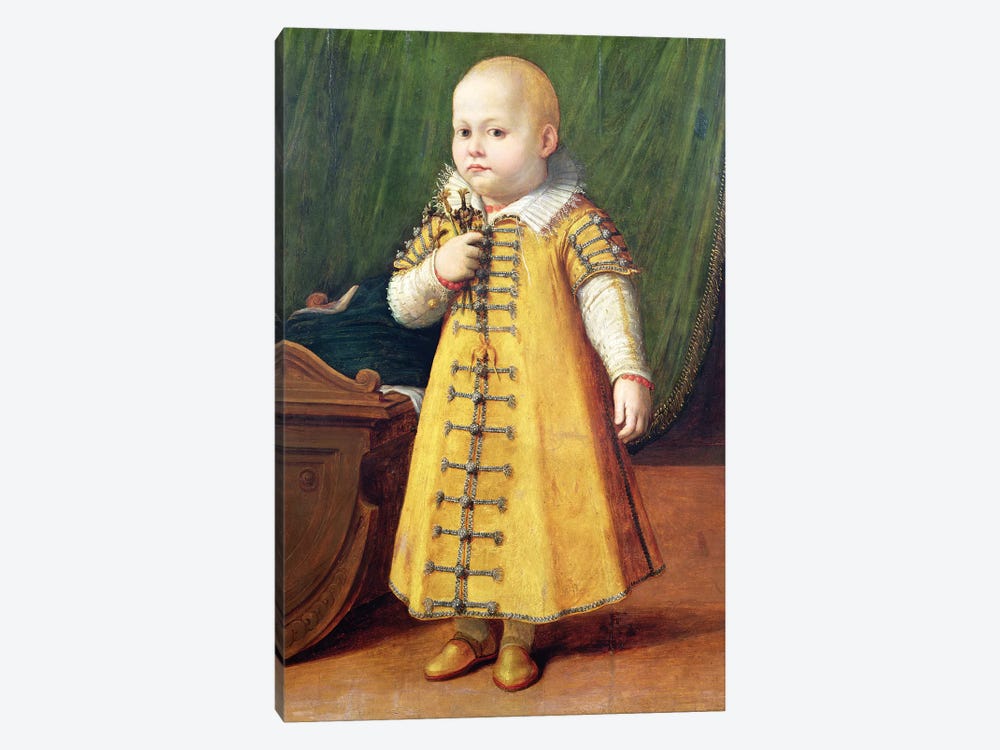 Portrait Of A Child (Golden Outfit) by Sofonisba Anguissola 1-piece Canvas Art Print