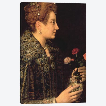Portrait Of A Woman Canvas Print #BMN7678} by Sofonisba Anguissola Canvas Art Print