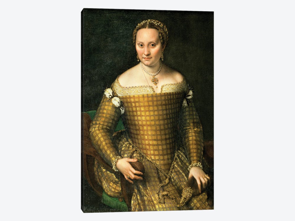 Portrait Of The Artist's Mother, Bianca Ponzoni Anguisciola, 1557 1-piece Canvas Artwork