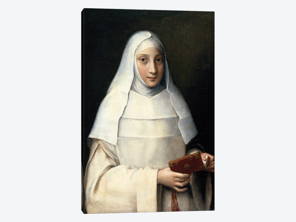 Portrait Of The Artist's Sister In The Garb Of A Nun by Sofonisba Anguissola 1-piece Canvas Art Print