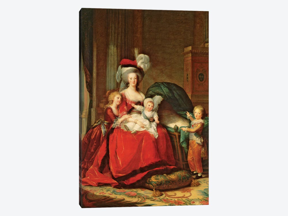 Marie Antoinette And Her Children, 1787 1-piece Canvas Art
