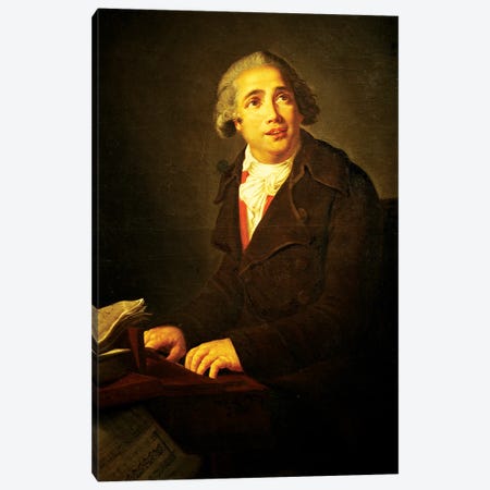 Portrait Of Giovanni Paisiello, 1791 (Conservatorio di Musica San Pietro a Maiella, Naples) Canvas Print #BMN7699} by Elisabeth Louise Vigee Le Brun Canvas Print