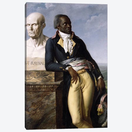Portrait Of Jean-Baptiste Belley Canvas Print #BMN7701} by Anne-Louis Girodet de Roucy-Trioson Canvas Print