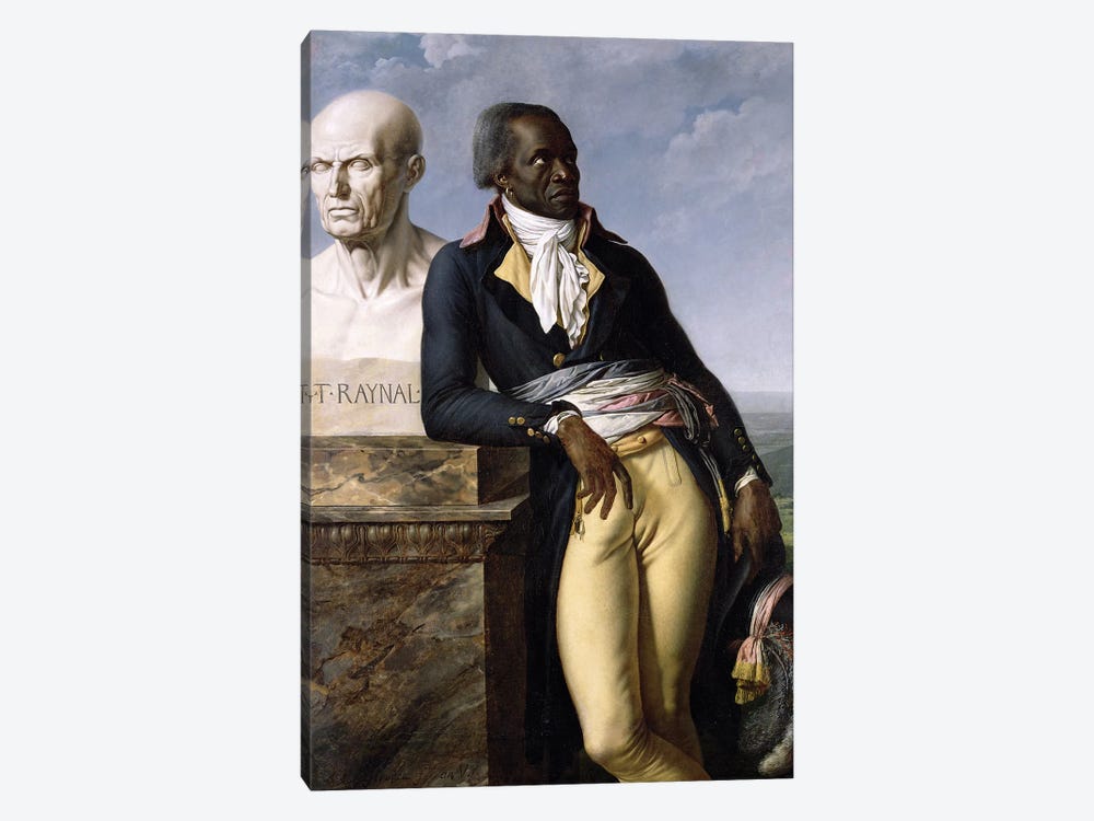 Portrait Of Jean-Baptiste Belley by Anne-Louis Girodet de Roucy-Trioson 1-piece Canvas Art Print