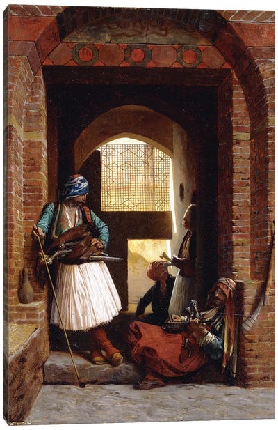 Arnaut Bodyguards In Cairo, 1861 Canvas Art Print - Orientalism