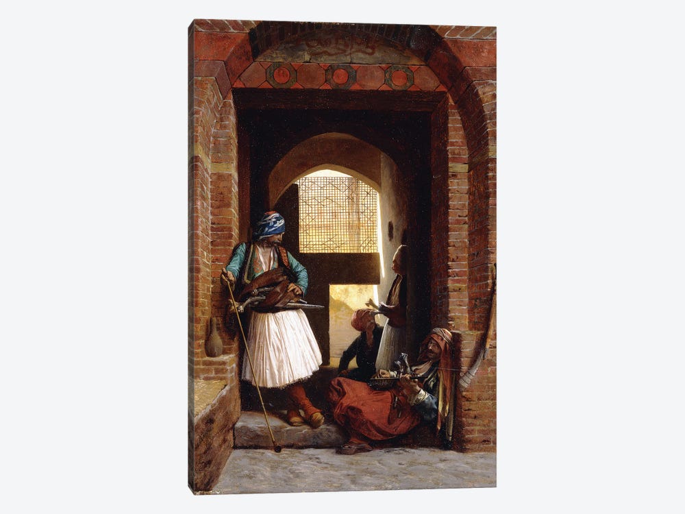 Arnaut Bodyguards In Cairo, 1861 by Jean Leon Gerome 1-piece Canvas Print