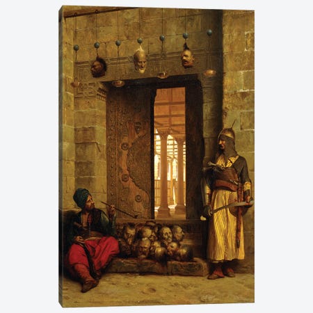 Heads Of The Rebel Beys At The Mosque-El Assaneyn, 1866 Canvas Print #BMN7715} by Jean Leon Gerome Canvas Print