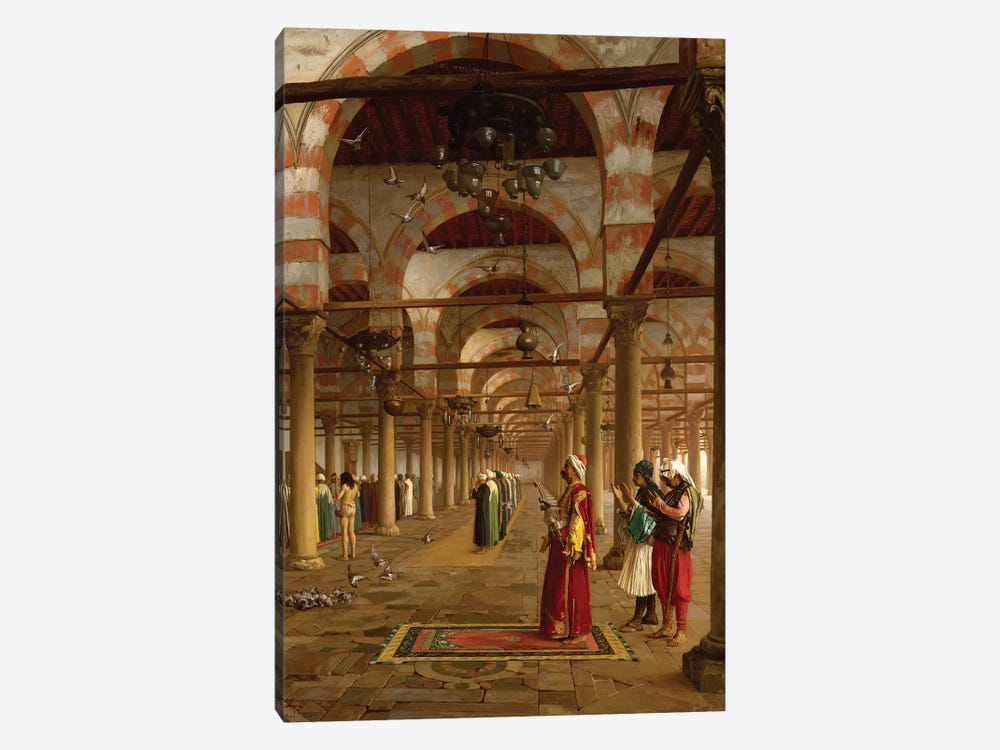 Prayer In The Mosque, 1871 by Jean Leon Gerome 1-piece Art Print