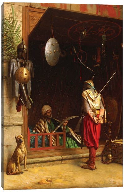 The Arms Market In Cairo Canvas Art Print