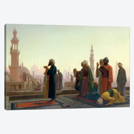 The Prayer, 1865 Canvas Print #BMN7728} by Jean Leon Gerome Art Print