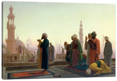 The Prayer, 1865 Canvas Art Print - Orientalism