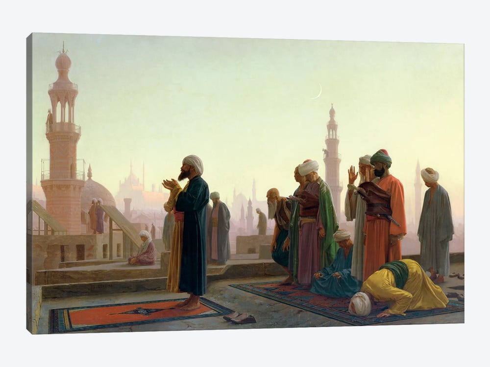 The Prayer, 1865 by Jean Leon Gerome 1-piece Canvas Artwork