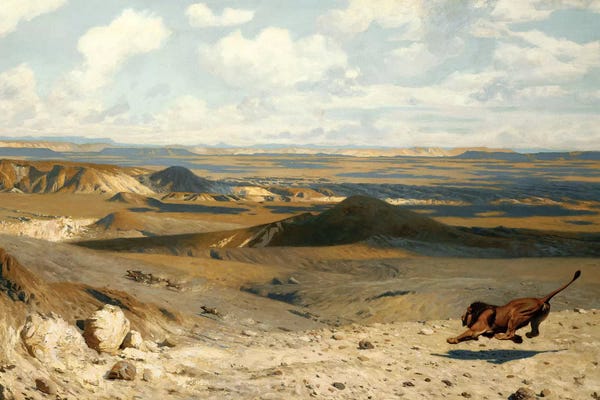 Jean Leon Gerome: The Pursuit (Le Poursuite), 1889 by Jean Leon Gerome