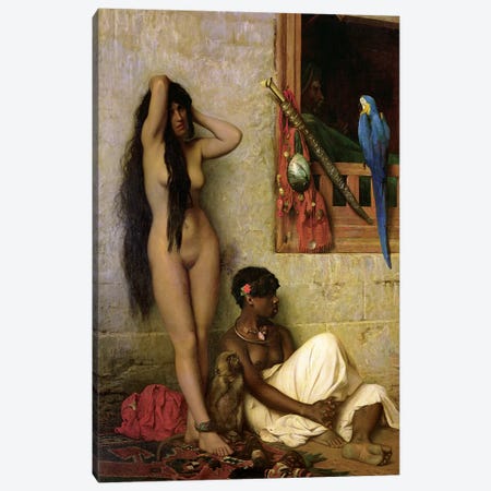 The Slave For Sale, 1873 Canvas Print #BMN7731} by Jean Leon Gerome Canvas Art