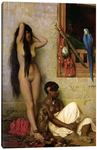 The Slave For Sale, 1873 Canvas Art Print