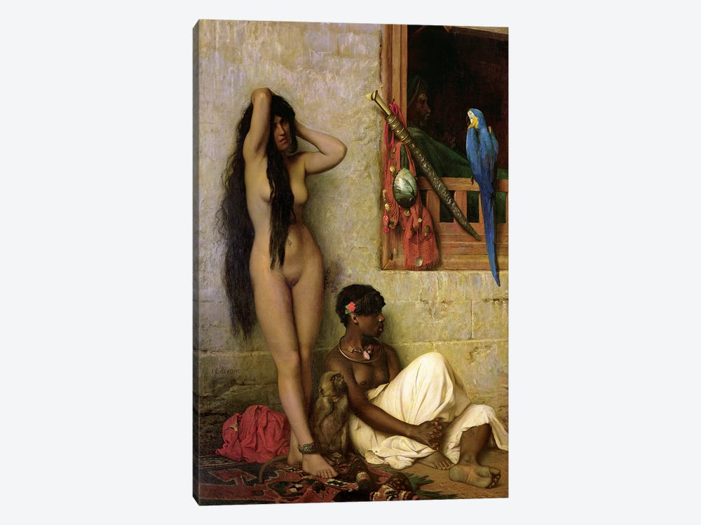 The Slave For Sale, 1873 by Jean Leon Gerome 1-piece Canvas Art