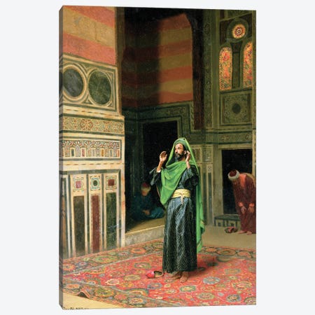 In The Mosque Canvas Print #BMN7736} by Ludwig Deutsch Canvas Print