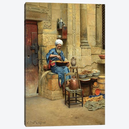 Street Merchant, 1888 Canvas Print #BMN7741} by Ludwig Deutsch Canvas Print