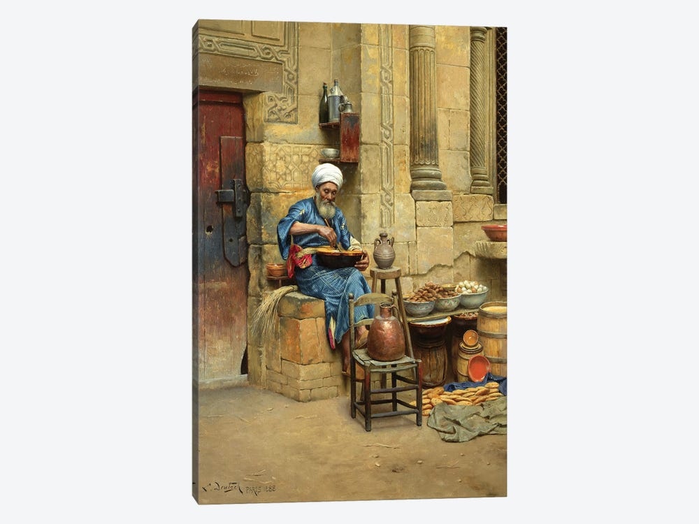 Street Merchant, 1888 by Ludwig Deutsch 1-piece Canvas Print