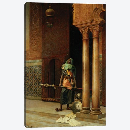The Harem Guard Canvas Print #BMN7747} by Ludwig Deutsch Canvas Artwork