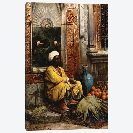 The Orange Seller, 1882 Canvas Print #BMN7749} by Ludwig Deutsch Canvas Print