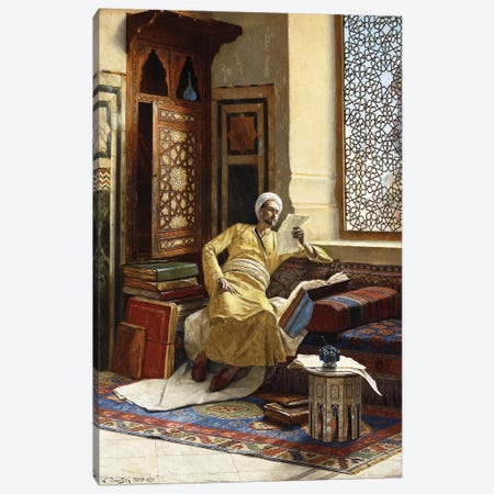 The Scholar, 1895 Canvas Print #BMN7751} by Ludwig Deutsch Canvas Artwork