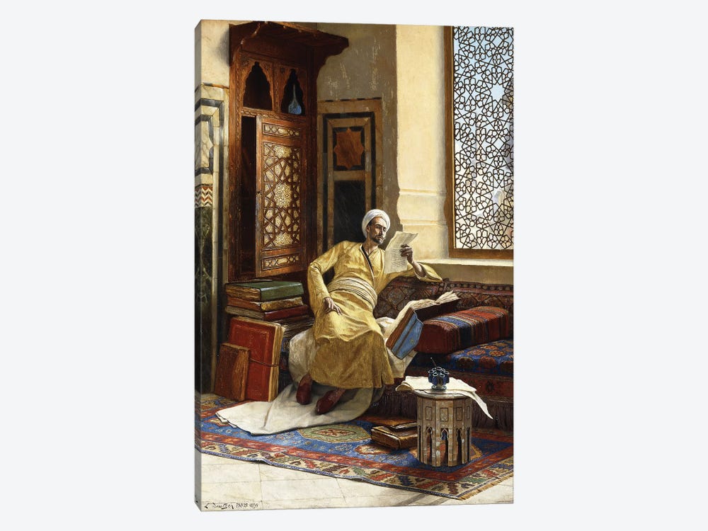 The Scholar, 1895 by Ludwig Deutsch 1-piece Canvas Artwork