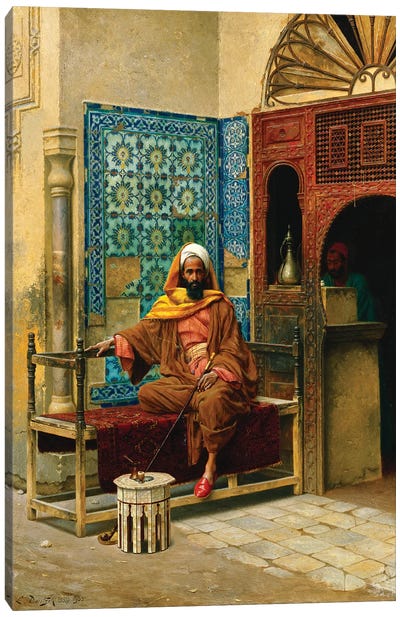 The Smoker, 1903 Canvas Art Print - Middle Eastern Culture