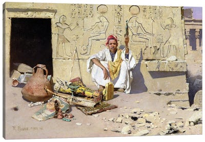 The Seller Of Artefacts, 1885 Canvas Art Print